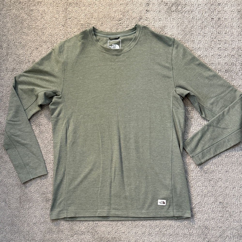 The North Face Olive Long Sleeve Tee